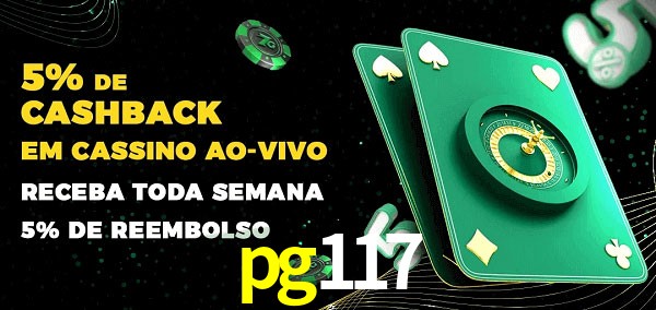 Promoções do cassino ao Vivo pg117